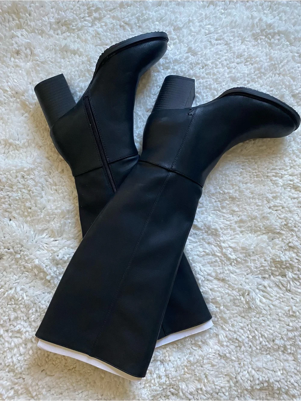 Zodiac Black Over-the-Knee Block Heel Boots